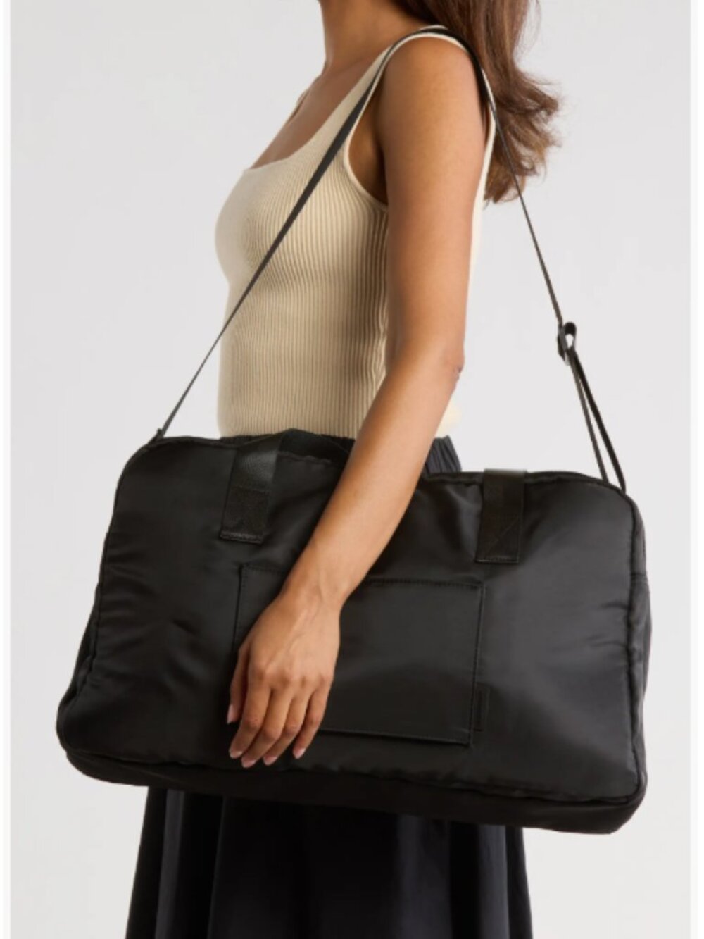 MYTAGALONGS Whistler Two-Sided Expandable Duffle Bag Black